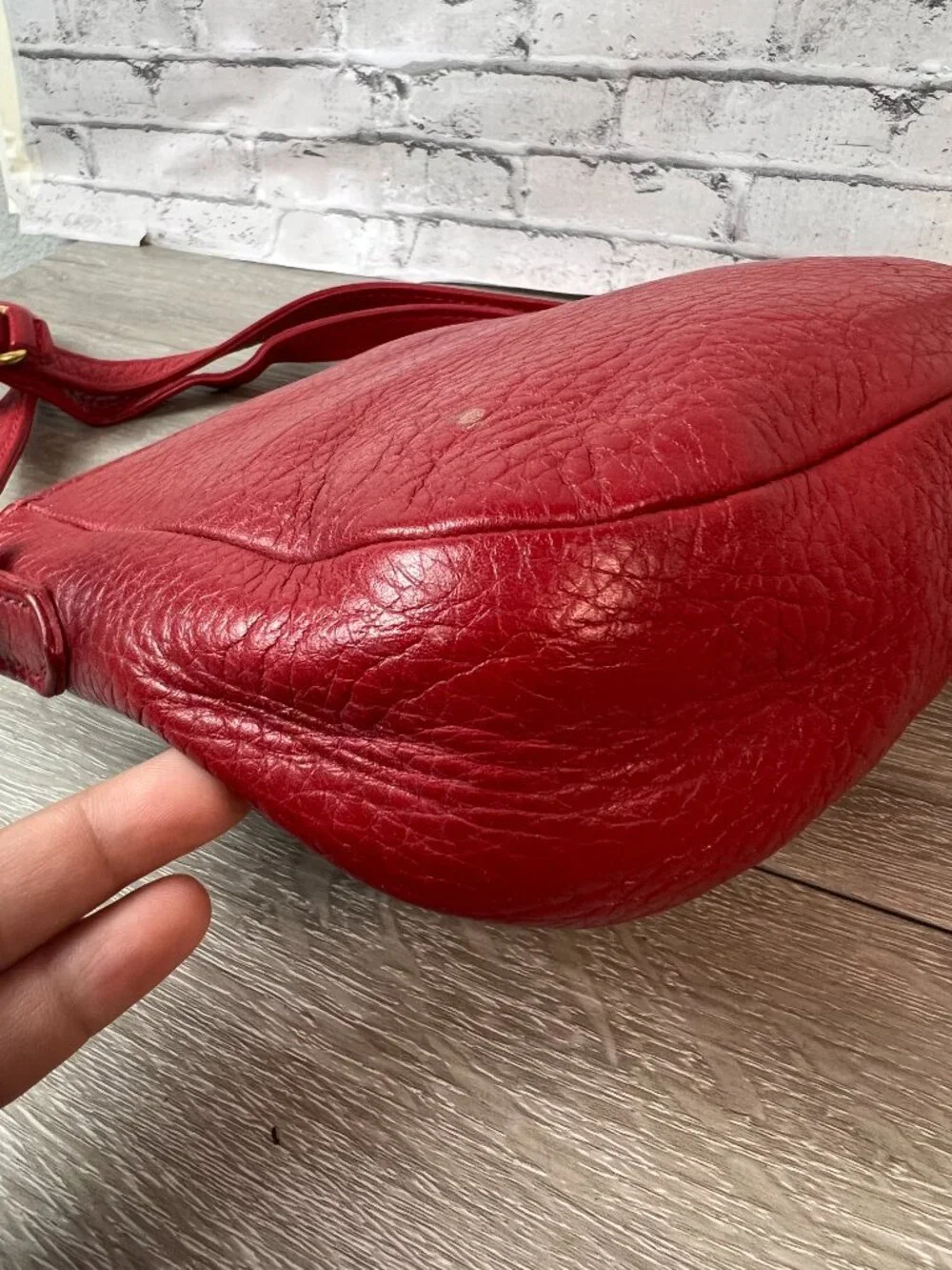 Vintage Coach Sonoma 4313 Mini Zip Bag, Red Vintage Costa Rica Leather